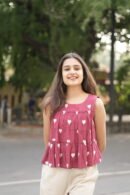 Red & White Heart Tunic Top