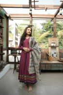 Royal Deep Purple Anarkali Set – Elegant Ethnic Wear