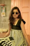 Zebra Stripe Aura Maxi – Black White Statement Dress