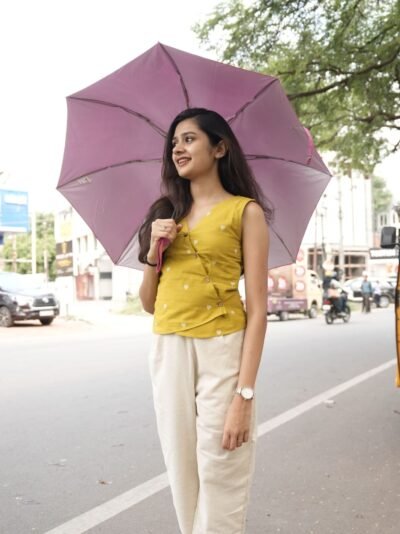 Yellowish Green & White Heart Tunic Top