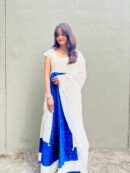 Blue blaze Anarkali set with dupatta